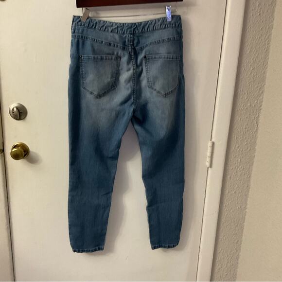 Free People High Rise Stretch MOM Pull on Jean 29 Casual Boho Festival Hippie - Picture 2 of 10